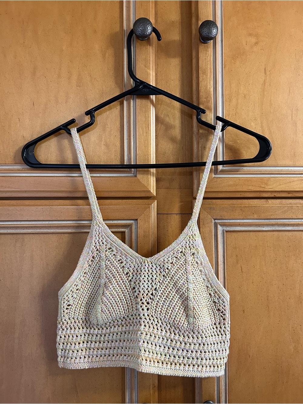Streetwear Society Crochet Knit Camisole - Cream